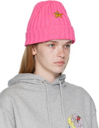 Sky High Farm Workwear Pink Star Beanie