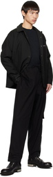 Yohji Yamamoto Black Drawstring Trousers