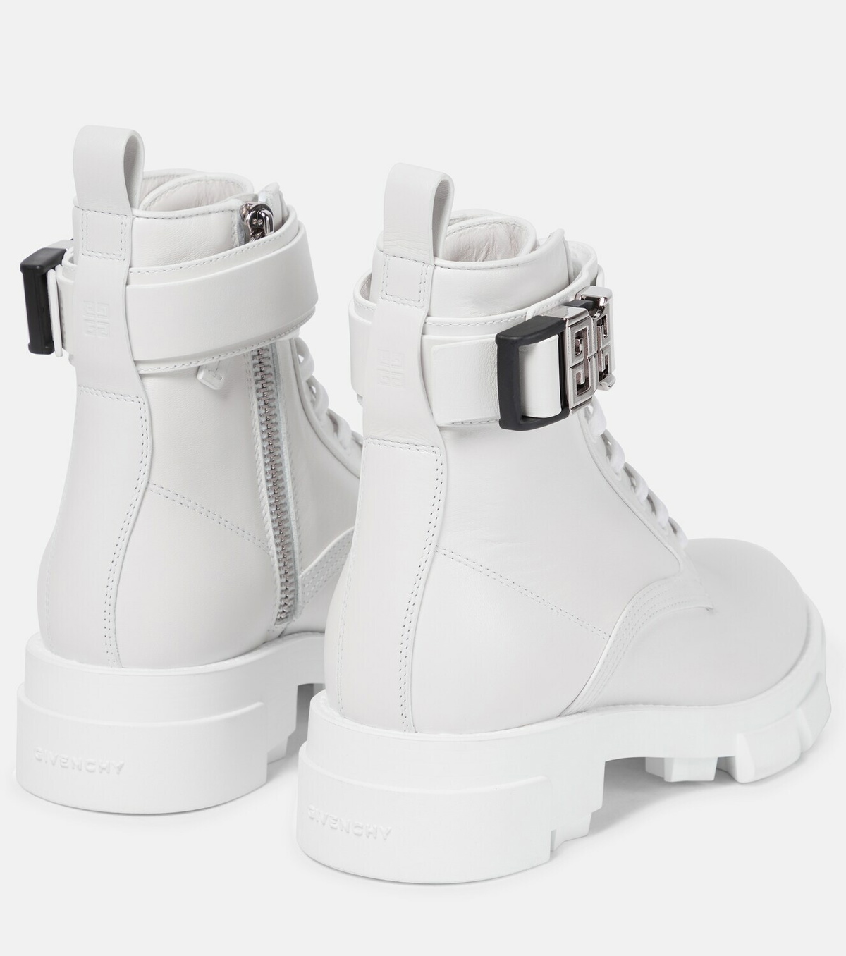 Givenchy - Terra leather combat boots Givenchy