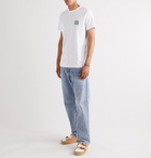 Loewe - Logo-Embroidered Cotton-Jersey T-Shirt - White