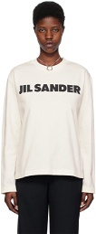 Jil Sander Off-White Crewneck Long Sleeve T-Shirt