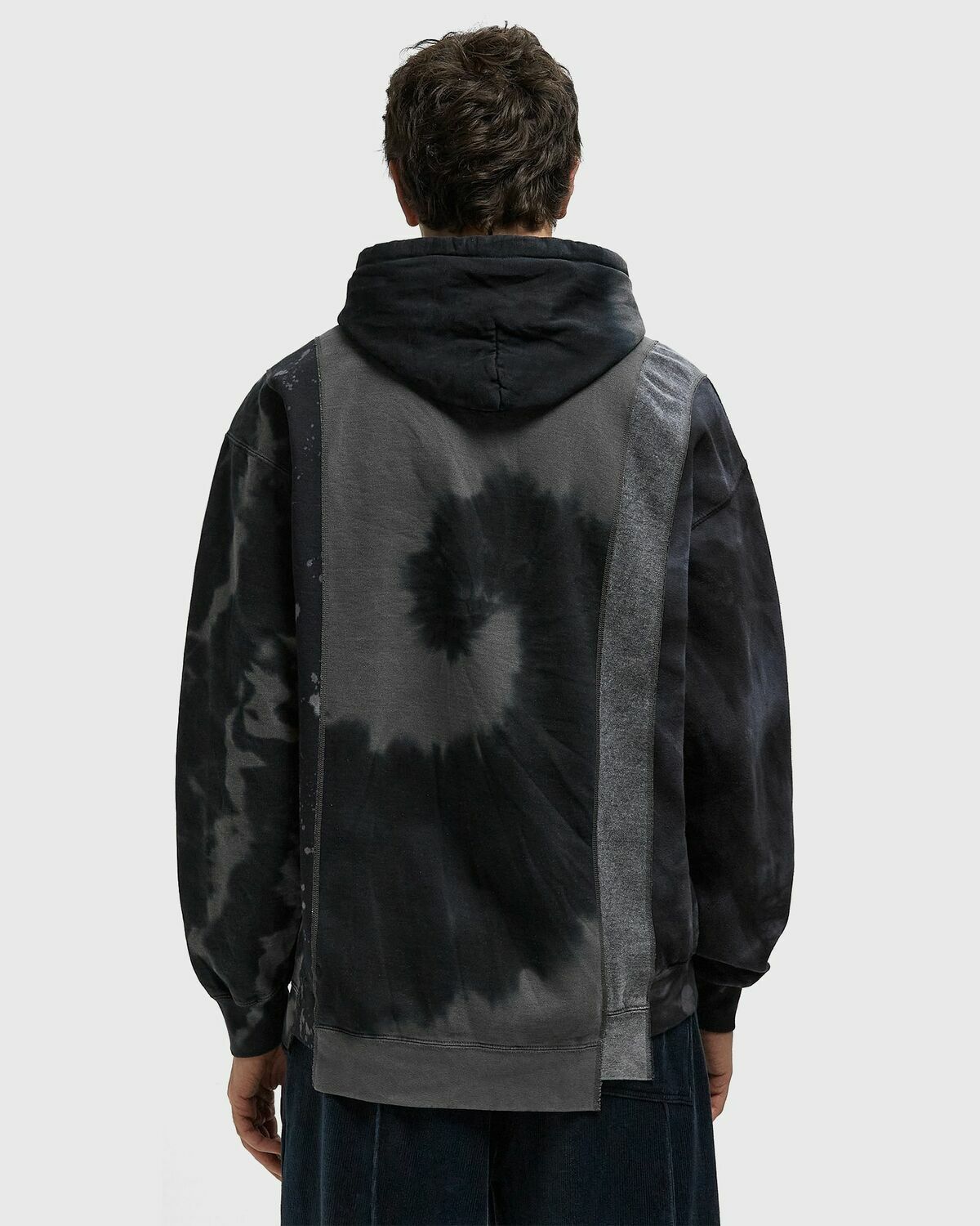 Needles Rebuild by Needles 5 Cut Hoody - Mishmash Black Men Needles