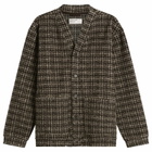 Universal Works Men's Jacquard Knit Advance Cardigan in Brown