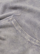 Les Tien - Cotton-Jersey Piqué Hoodie - Gray