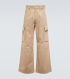 Marni - Wide-leg cotton gabardine cargo pants