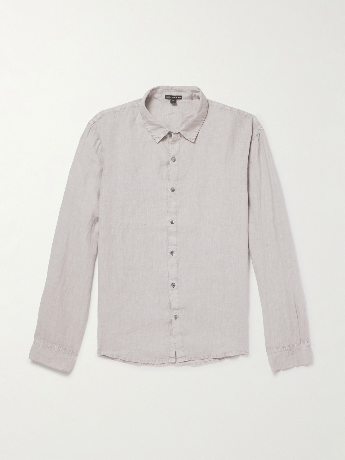 James Perse - Garment-Dyed Linen Shirt - Gray
