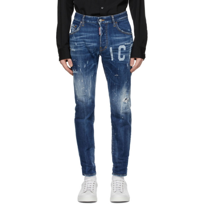 Photo: Dsquared2 Blue Icon Skater Jeans