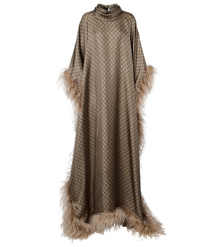gucci beige dress Gucci // Tulle Swiss Dot Maxi Dress – VSP Consignment main image 1