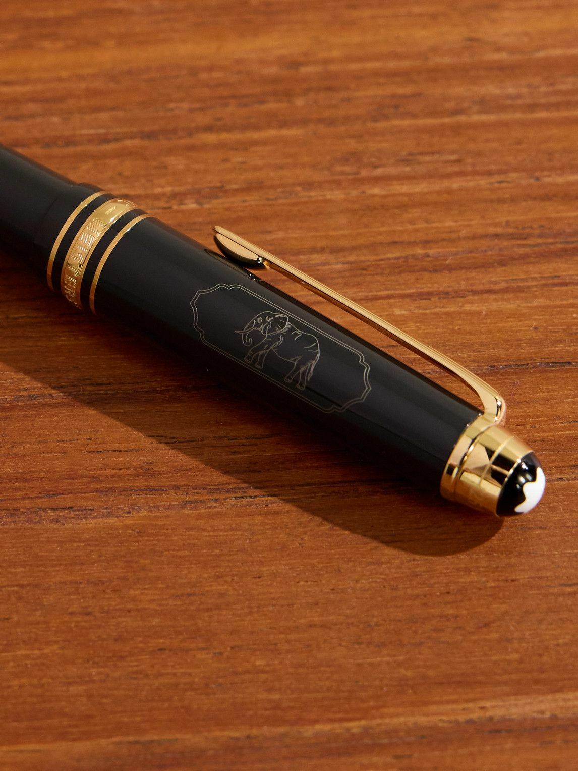 Montblanc - Meisterstück Around the World in 80 Days Gold-Plated and Resin Ballpoint Pen