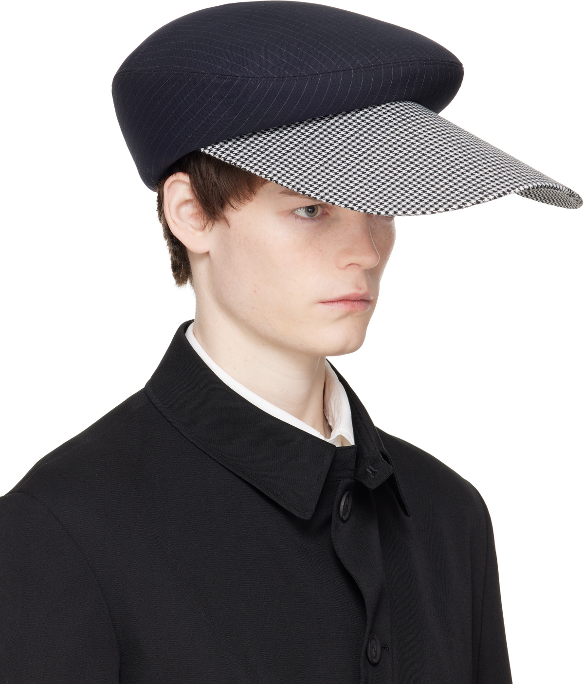 Comme des Garçons Homme Plus Black & White Hizume Edition Wool Cap