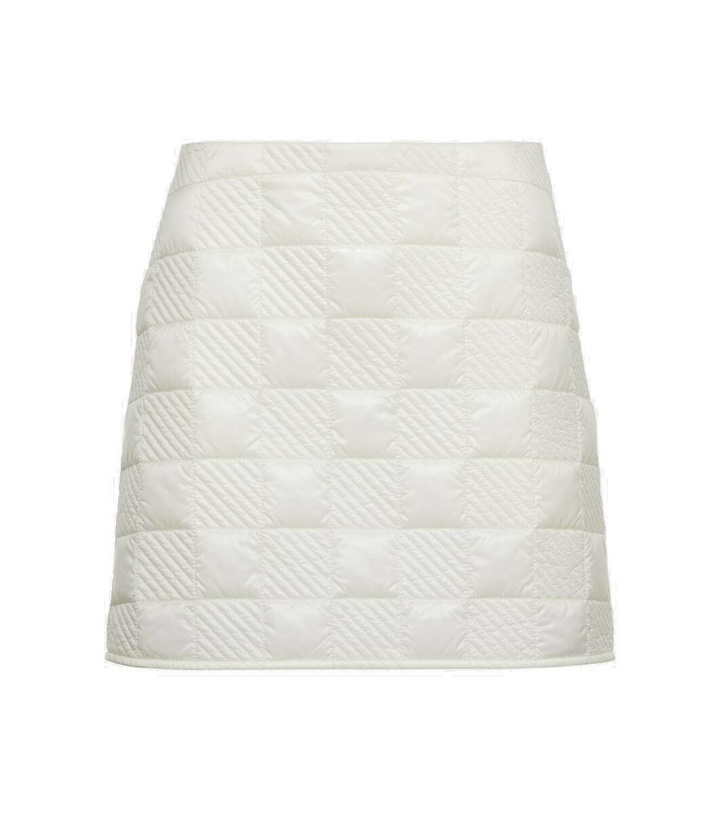 Photo: Moncler Logo quilted miniskirt