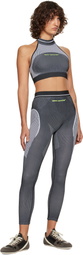 Off-White Gray Race Logo Arrow Seamless Leggings