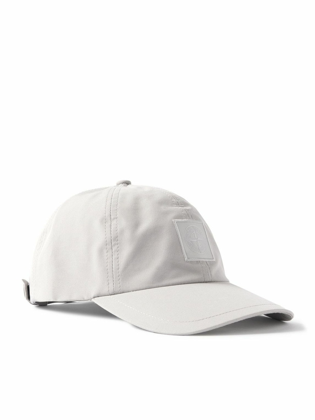 Photo: Stone Island - Ghost Logo-Appliquéd Organic Cotton-Canvas Cap