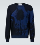 McQueen Skull jacquard wool sweater