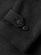 Saman Amel - Double-Breasted Brushed-Cashmere Overcoat - Gray