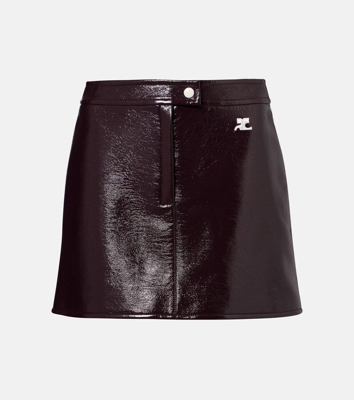 Courrèges Cotton-blend miniskirt