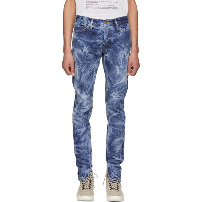 Photo: Fear of God Indigo Selvedge Holy Water Jeans 