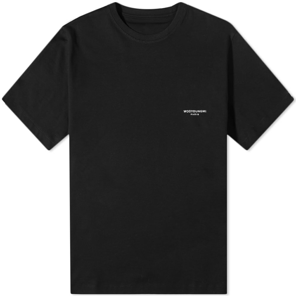 Wooyoungmi Men's Basic Back Logo T-Shirt in Black Wooyoungmi