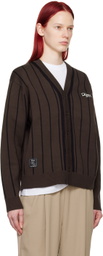 Dime Brown Baseball Cardigan
