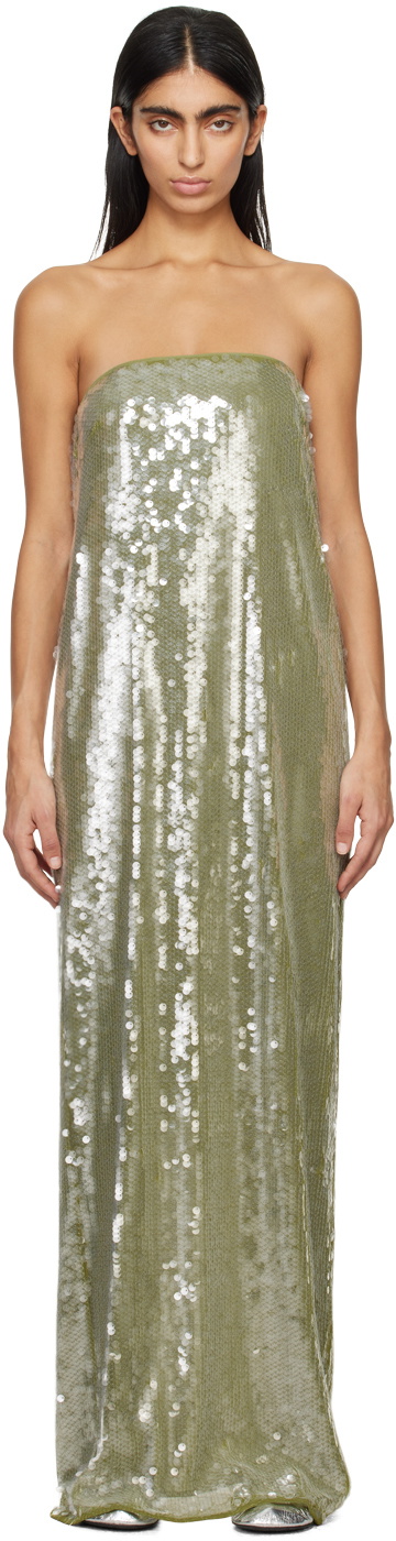 Staud Green Casey Maxi Dress Staud