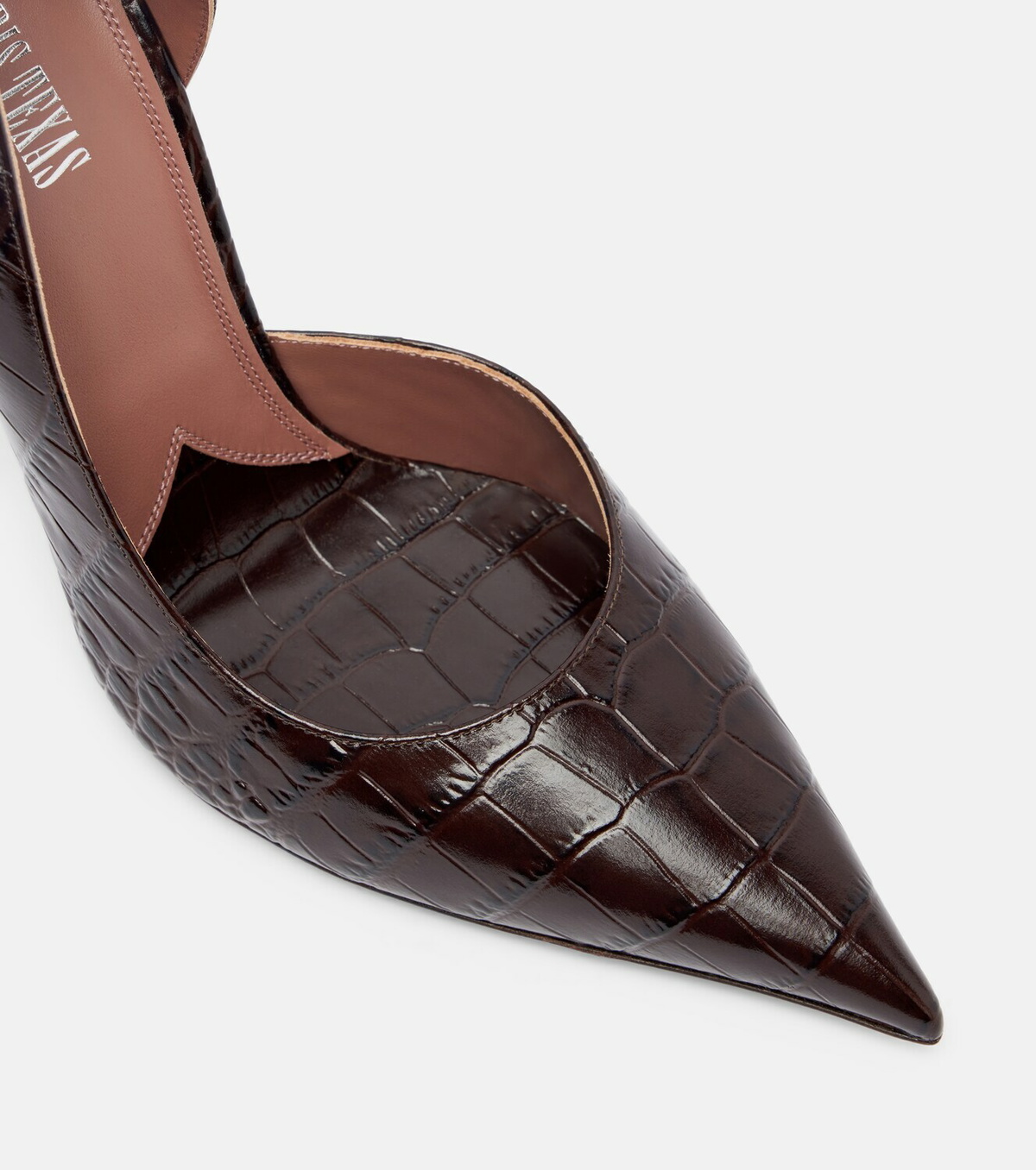 Paris Texas Vera croc-effect leather pumps