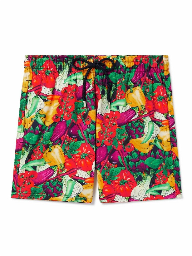 Photo: Vilebrequin - Moorise Mid-Length Printed Recycled Swim Shorts - Red