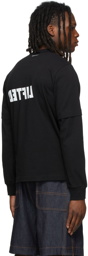 Sacai Black 'Get Lifted' Long Sleeve T-Shirt