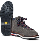 Moncler - Peak Nubuck Hiking Boots - Men - Light gray