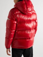 Moncler Genius - 7 Moncler FRGMT Hiroshi Fujiwara Quilted glossed-Shell Hooded Down Jacket - Red