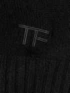 TOM FORD - Brushed-Cashmere Polo Shirt - Black
