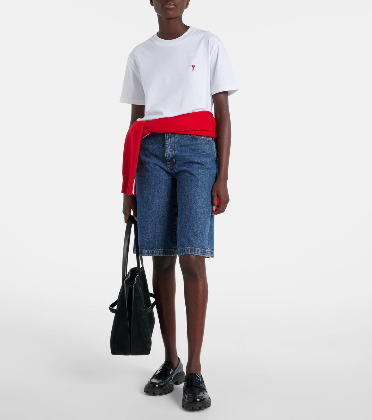 Ami Paris Ami De Cœur cotton jersey T-shirt