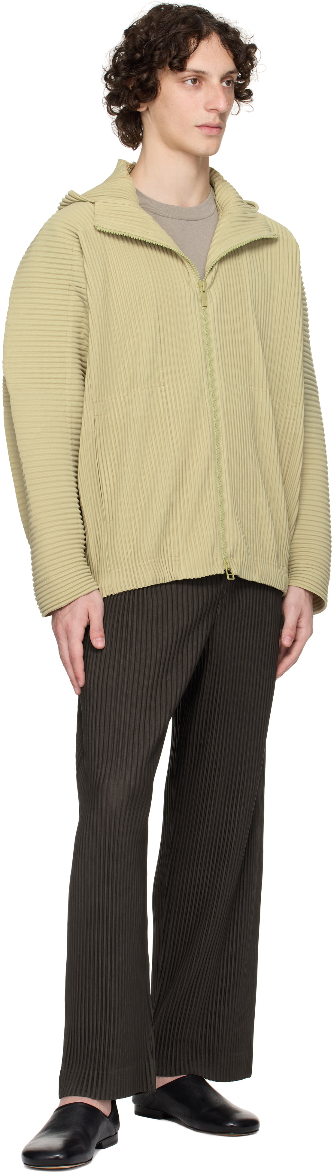 HOMME PLISSÉ ISSEY MIYAKE Brown Tailored Pleats 2 Trousers Homme
