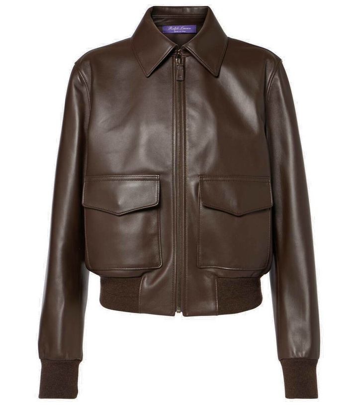 Photo: Ralph Lauren Collection Sullivan leather bomber jacket