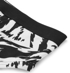 TOM FORD - Tiger-Print Stretch-Cotton Briefs - White