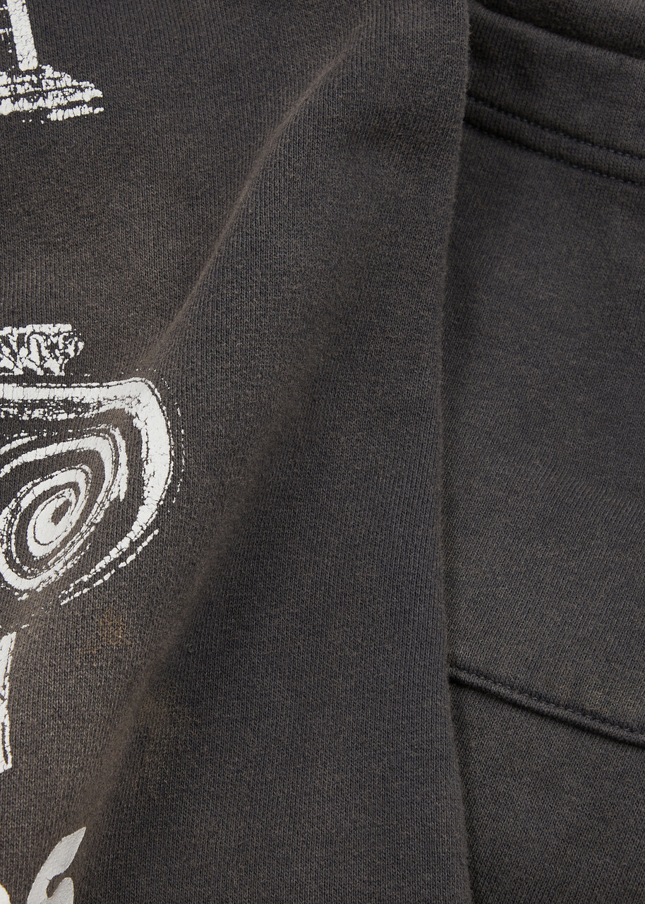 トップス SAINT MXXXXXX Saint Aries sweatpants Saint Mxxxxxx Saint Aries Printed Cotton Sweatpants Black