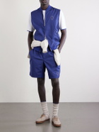 Brunello Cucinelli - Logo-Appliquéd Tech-Shell Gilet - Blue