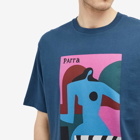 By Parra Men's Distortion Table T-Shirt in Navy Blue