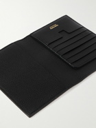 TOM FORD - Logo-Print Full-Grain Leather Passport Holder
