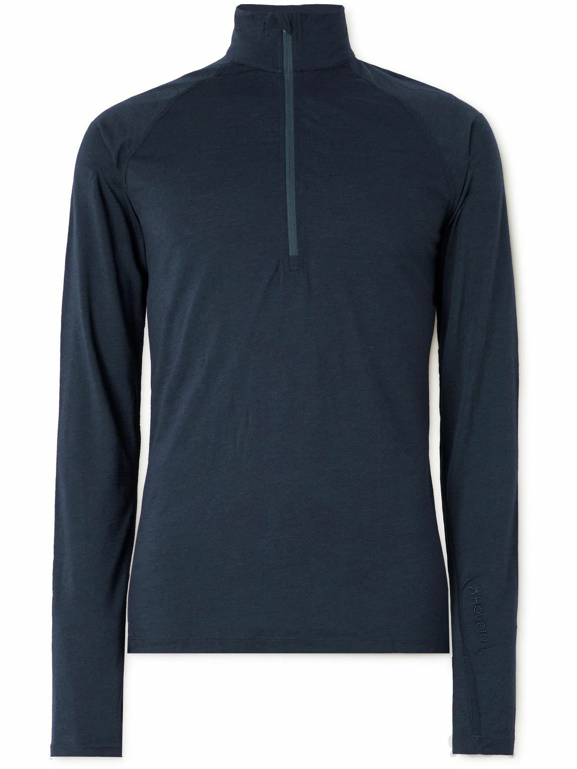 Houdini - Desoli Solid Merino™ Half-Zip Ski Base Layer - Blue