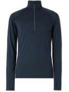 Houdini - Desoli Solid Merino™ Half-Zip Ski Base Layer - Blue