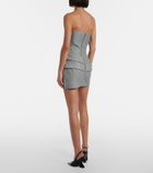 Alex Perry Draped bustier dress