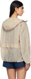 District Vision Beige Cropped Ultralight Wind Sport Jacket