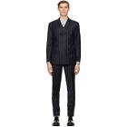 Giorgio Armani Navy Pinstripe Double-Breasted Suit