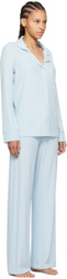 SKIMS Blue Soft Lounge Pyjama Set