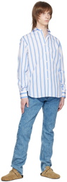 Sébline White Chemise De Garçon Shirt