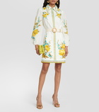 Zimmermann Halcyon printed linen shirt dress