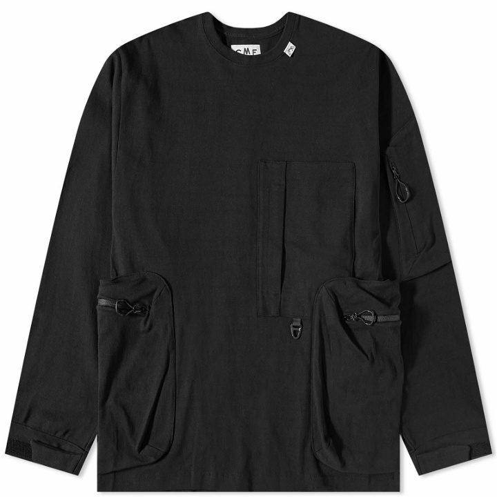 Photo: CMF Comfy Outdoor Garment Men's Pocket Detail Crew Sweat in Black