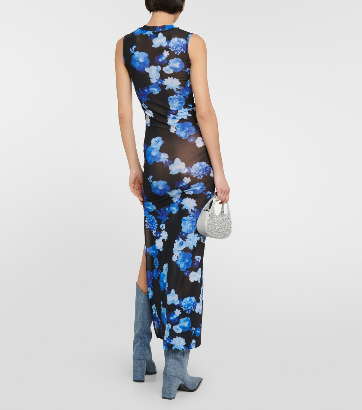 knee length dresses for ladies Mini Flower Gown  Coperni