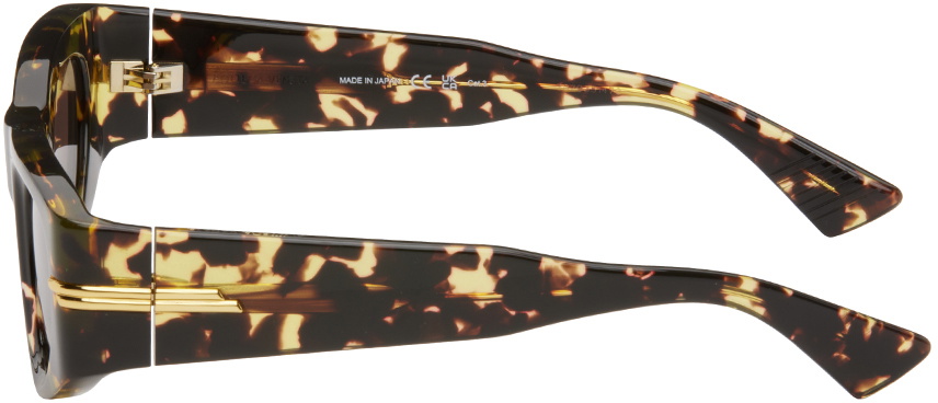 Bottega Veneta Tortoiseshell Oval Sunglasses