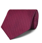 CHARVET - 8.5cm Silk-Jacquard Tie - Red